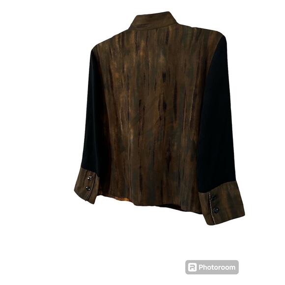 Vintage Harari Silk Zip Jacket SZ M - Picture 4 of 4